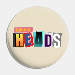 Talking Heads Retro Style Pin