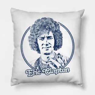 Eric Clapton --- Retro Style Fan Artwork Pillow