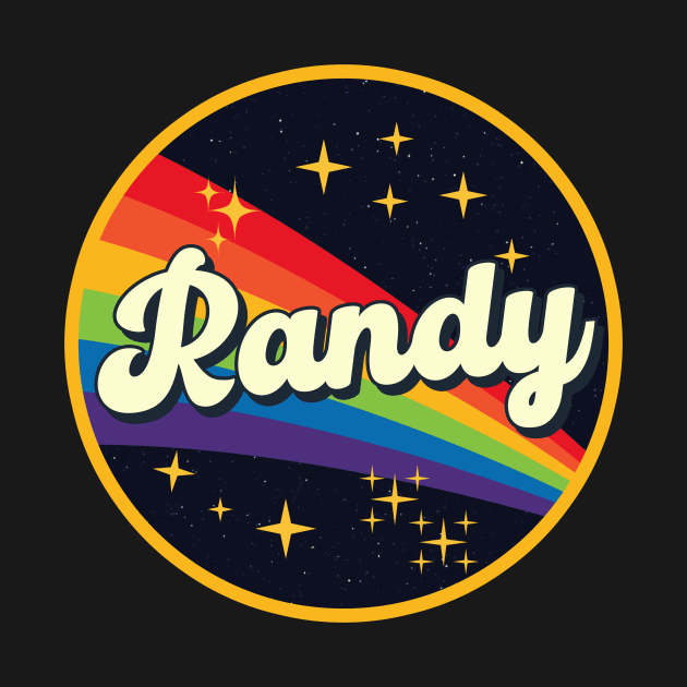 Randy // Rainbow In Space Vintage Style by LMW Art