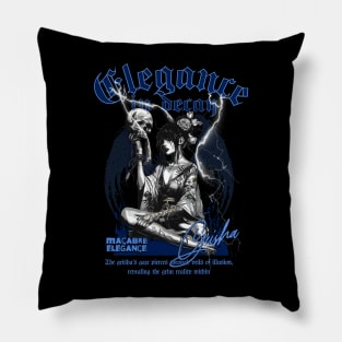 Geisha and skull 6610 Pillow