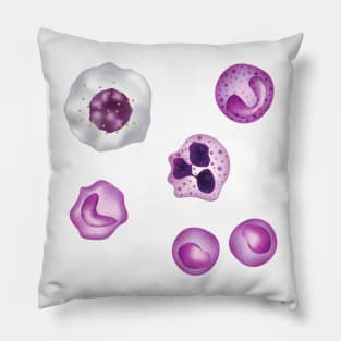 White Blood Cells WBCs Pattern Monocytes Pillow