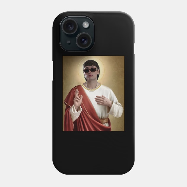 Peso Pluma x jesus meme Phone Case by Abstrack.Night