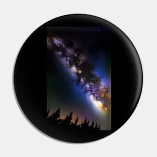 Milky Way Galaxy Realistic Art Style Pin