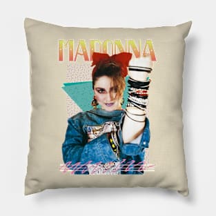 Madonna Strong Style 90s  Retro Aesthetic Pillow