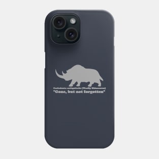 Coelodonta antiquitatis (Woolly Rhinoceros) Front Design Phone Case