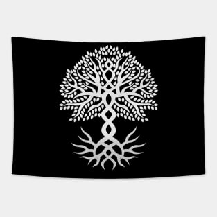 Yggdrasil The Tree of Life White Tapestry