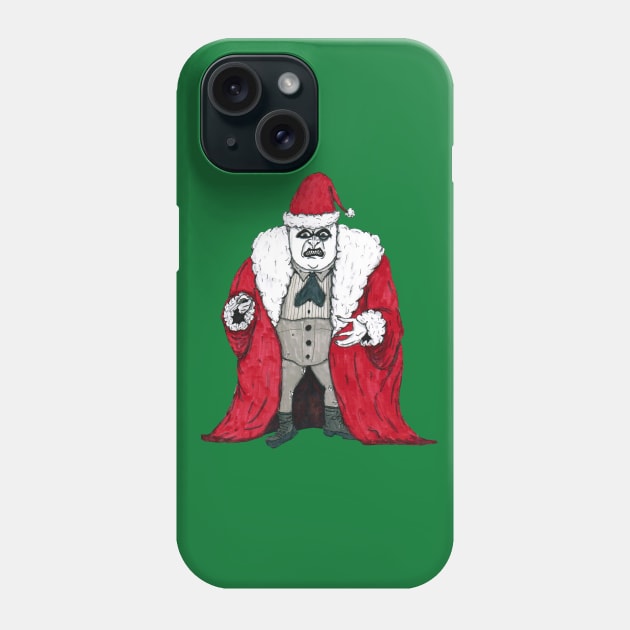 Penguin Claus Phone Case by lowen morrison