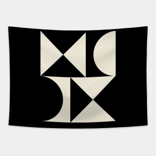 Black & White Abstract Art Minimal Shirt with Pattern style Tapestry