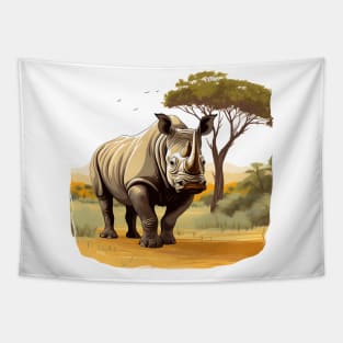 Rhino Love Tapestry