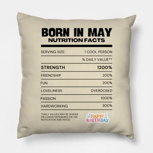 Born in may Pillow