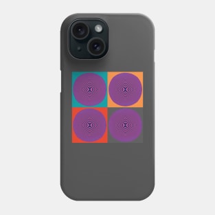 Hypnotic geometric circles in pop art style I Phone Case