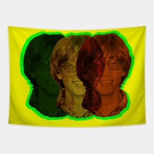 Bill Gates Mugshot Threeways Tapestry