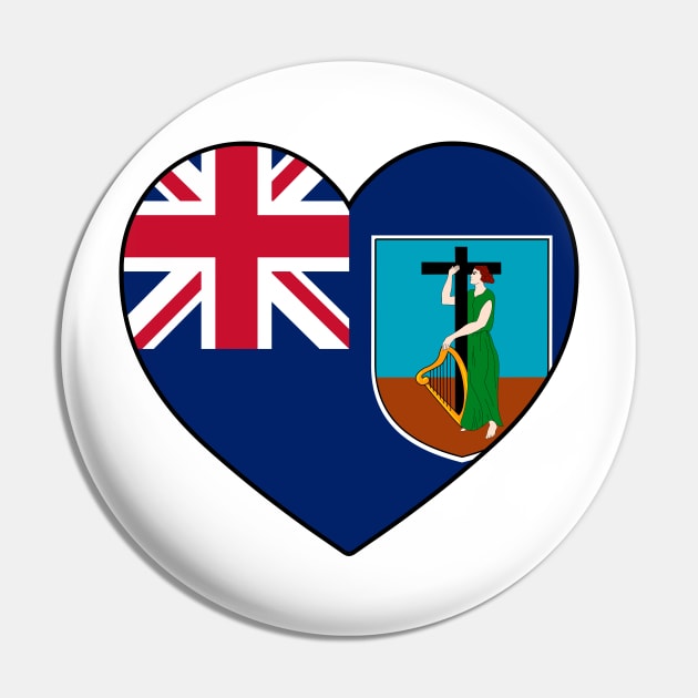 Heart - Montserrat Pin by Tridaak