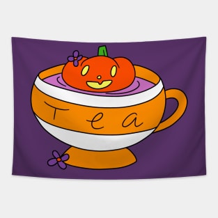 Pumpkin Tea Tapestry