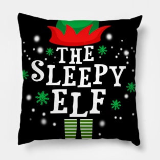 The Sleepy Elf Christmas Gift Funny Pillow