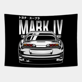 Toyota Supra Mk4 (White Print) Tapestry