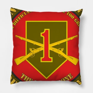 1st Infantry Division Veteran Pillow