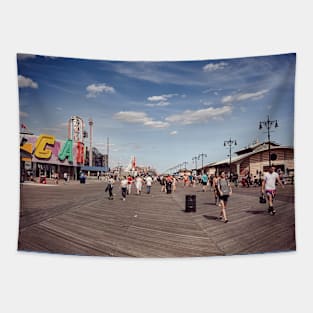 Coney Island Beach Boardwalk Brooklyn NYC Tapestry