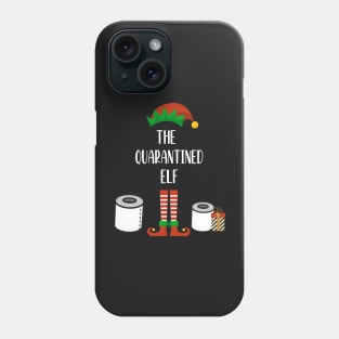 Matching Family Christmas Group Elf Gift - The Quarantined Elf - Funny Pajama Christmas Holiday Phone Case