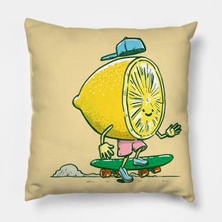 The Lemon Skater Pillow