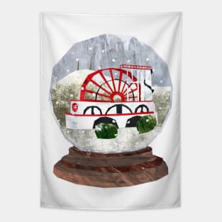 Laxey wheel snowglobe Tapestry