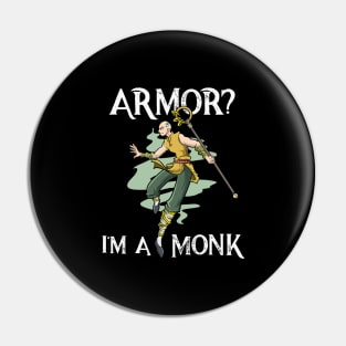 Monk Class RPG Roleplaying LARP Dungeon Gamer Boardgame Pin