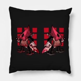 Twin Pyramid Heads Pillow