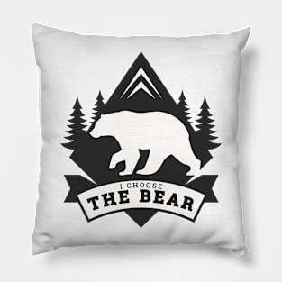 I choose the bear 2024 Pillow