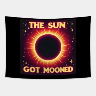 The Sun Got Mooned! - Total Solar Eclipse 2024 Tapestry