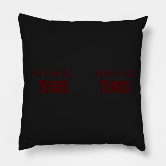 Heretic Tears Mug - Scabby Blood on Hazard Yellow Pillow by SolarCross