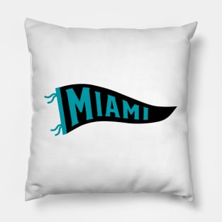 Miami Pennant - White Pillow