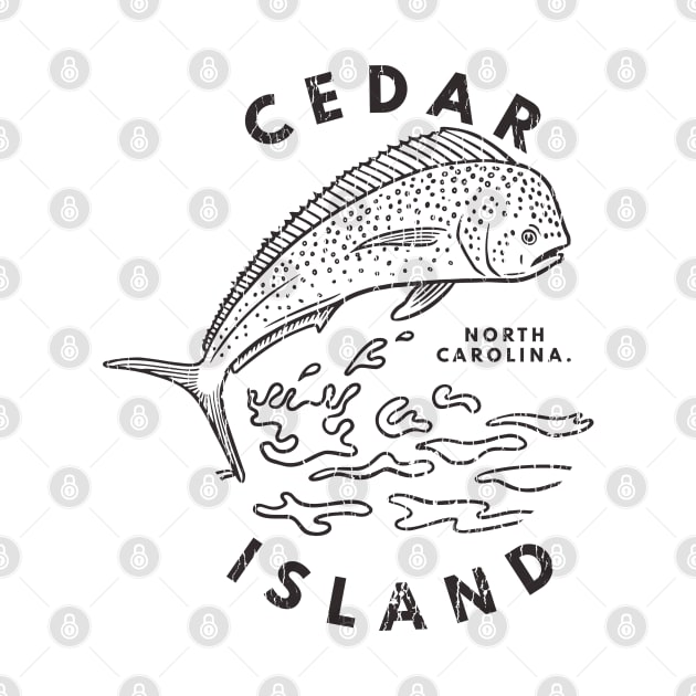 Cedar Island, NC Summertime Vacationing Mahi Mahi Big Head Fish by Contentarama