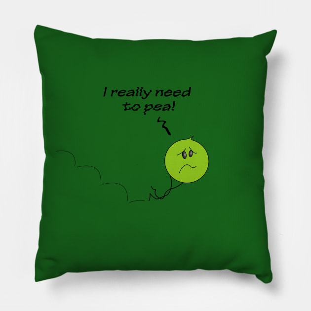 Need to pea Pillow by shackledlettuce