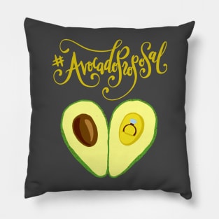 Avocado Proposal Funny Wedding Engagement Pillow