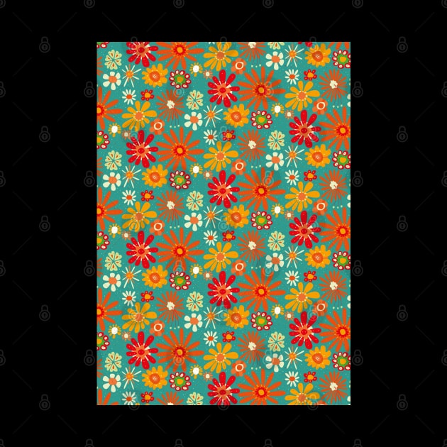 Floral pattern - beautiful floral design - floral illustration by Boogosh