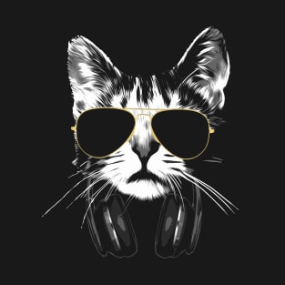 Dj Cat White T-Shirt