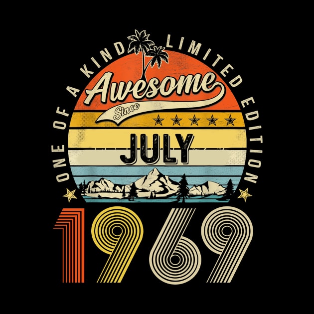 Awesome Since July 1969 Vintage 54th Birthday by Tagliarini Kristi