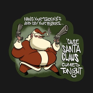 Action Movie Santa T-Shirt