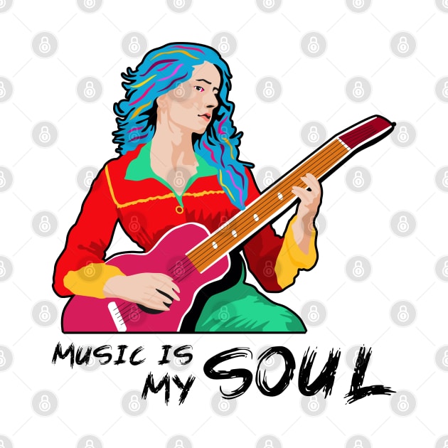 Music is My Soul by Womens Art Store