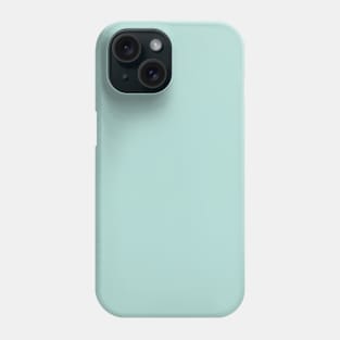 Oceanic Pastel Blue-Green Solid Color Coordinates w/ Behr 2022 Popular Color - Shade - Wave Top M450-3 Phone Case