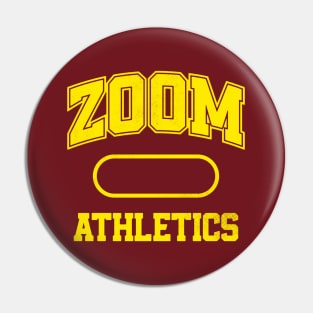 Zoom Athletics Yellow Maroon Pin