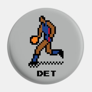 8-Bit Basketball - Detroit Pin