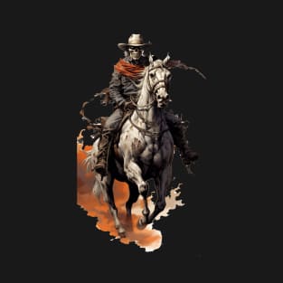 Skeletal Cowboy on a Decaying Horse! T-Shirt