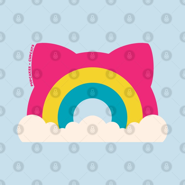 Pan Pride Cat Ear Rainbow by Pupcakes and Cupcats