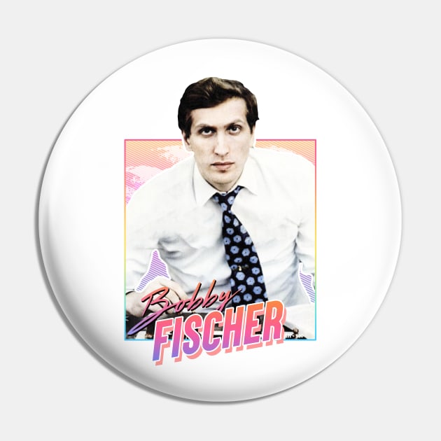 Bobby Fischer - 80s Pin by PiedPiper