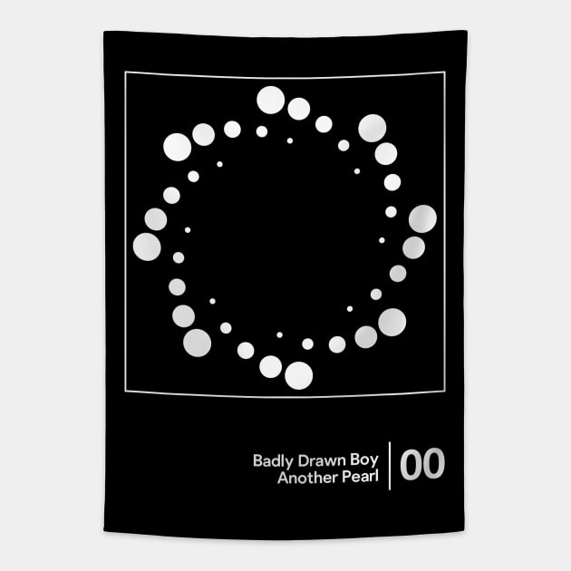 Badly Drawn Boy - Original Minimalist Graphic Artwork Design Tapestry by saudade