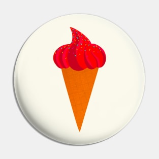 Ice Cream Cone Pin