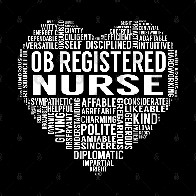 Ob Registered Nurse Heart by LotusTee