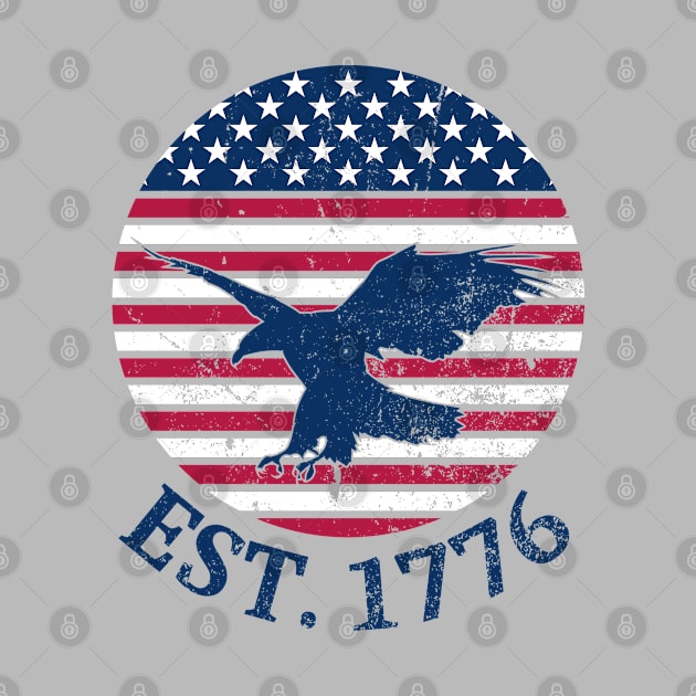 American Flag with Eagle, Est. 1776 by ObscureDesigns