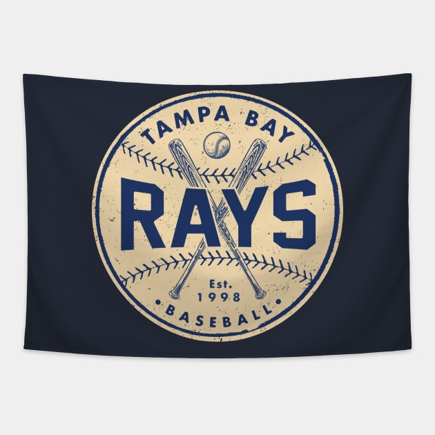 Tampa Bay Rays 2 by Buck Tee Originals Tapestry by Buck Tee